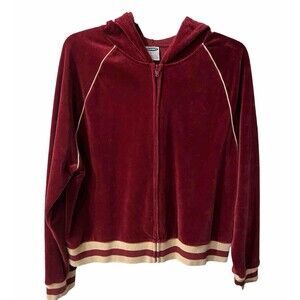 Old Navy Jacket Womens Sz XXL Velour Track Full Zip Retro Y2K Streetwear Active